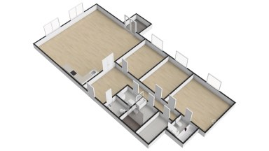 Pronájem krásného bytu 4+kk/B/S/PS, 140m2, Praha 6 - Vokovice, Skotská