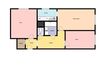 Prodej bytu 3+1, 62,5 m2, ulice Šimůnkova, Praha 8 - Kobylisy