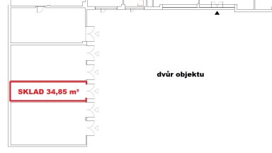 Sklad 34,85 m2, ulice Sokolovská, Praha 9 - Libeň
