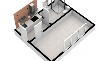 Pronájem nebytového prostoru - bytu,  20 m2, Praha 9 - Horní Počernice.