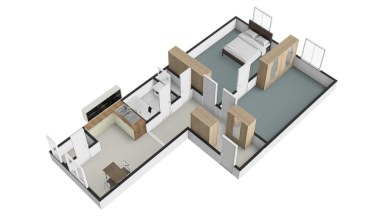 Pronájem bytu 2+1, 55 m2, Liberec, ul. Revoluční.