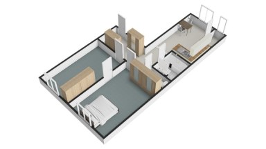 Pronájem bytu 2+1, 55 m2, Liberec, ul. Revoluční.