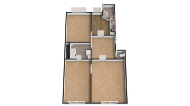 Pronájem bytu 3+1, 84 m2, Praha 5 - Smíchov, Holečkova