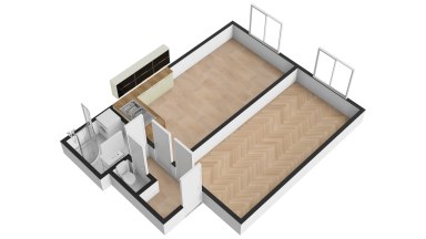 Pronájem bytu 2+kk, 46 m2, Praha 4 - Nusle, K Podjezdu