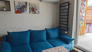 Pronájem bytu 1+1 s terasou, 30 m2, Praha 2 - Vinohrady.