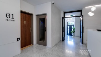 Pronájem bytu 1+kk/Sklep/Wellness, 36 m², Praha 3 – Vinohrady, ul. Vinohradská.