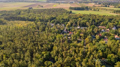 Prodej stavebního pozemku 1 300 m² se srubem, Stará Boleslav – Vestecká.